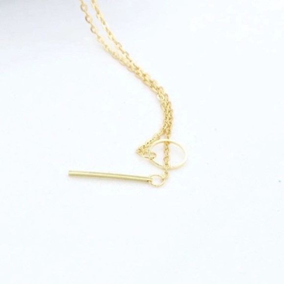 5⭐️ BESTSELLER! Dainty Gold Drop Lariat Necklace - Picture 6 of 8